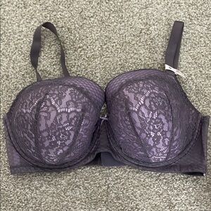 Victoria's Secret Purple Lace Overlay Bra